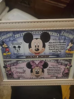 Mickey Mouse N Minnie Mouse Framed • $14.99