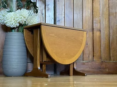 Mid Century Drop Leaf Coffee Table By Nathan  Retro Extending Side Table • £225