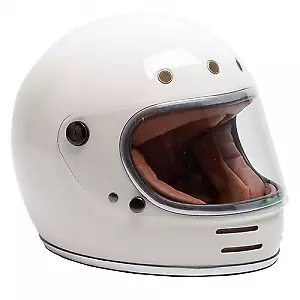 M Medium RXT STONE Retro Vintage Full Face Motorbike Road Helmet White • $229.99