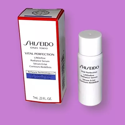 NEW Shiseido Vital Perfection LiftDefine Radiance Serum  7mL /.23oz Mini Travel • $13.99