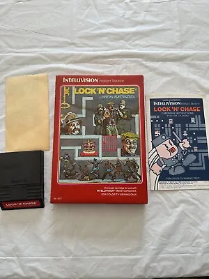 LOCK N CHASE Mattel Intellivision Vintage Video Game With Manual 399 • $12