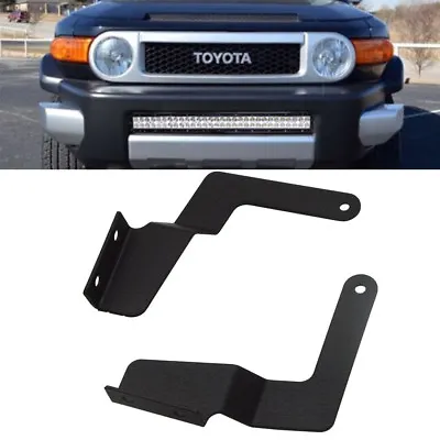 Fit 07-14 TOYOTA Cruiser FJ 32  Double Row LED Light Bar Hidden Bumper Brackets • $15