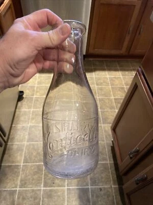 $19.99 • Buy Monticello Dairy Quart Milk Bottle Charlottesville Virginia VA