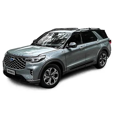 1:18 Scale Ford Explorer 2023 Gray Diecast Model Car SUV Gift Toy Collections • $119