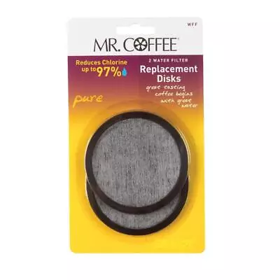 Mr. Coffee WFFPDQ10FS 2 Carbon-Activated Replacement Discs Circle Coffee Filter • $11.56