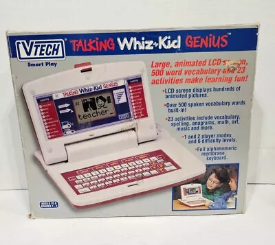 NEW Vintage Vtech Talking Whiz-kid Genius Electronic Laptop - Open Box • $79.99