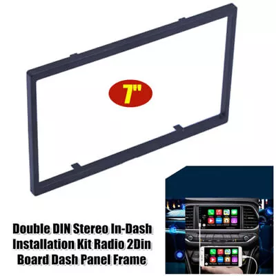 7  Double Din Dash Kit Stereo In-Dash Installation Kit Radio Fascia Panel Frame • $15.19