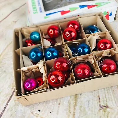 25 Vtg Mini Christmas Mercury Glass Ornaments 1  - 2  • $35.90