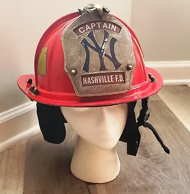 £413.42 • Buy Lion Conway American Classic Firefighter Fireman Helmet Red New York Yankees