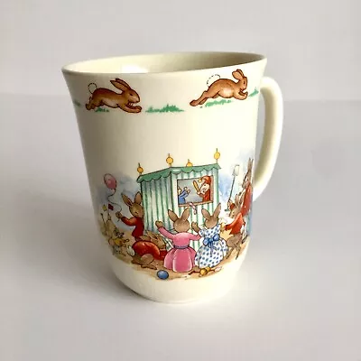 £18 • Buy Vintage Royal Doulton Bunnykins Tall Mug -punch And Judy, Beach, Rare
