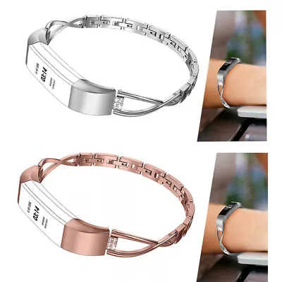 $16.99 • Buy Bling For Fitbit Alta HR Stainless Steel Bracelet Watch Band Jewelry Strap Belt