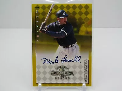 Mike Lowell 1998 Donruss Signature Series Preview Autograph Auto- Yankees!! • $44