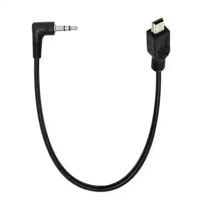 Mini USB 5 Pin TRS Jack To 3.5mm 3 Pole Angled Male Aux Audio Cable - 0.3m • £4.95