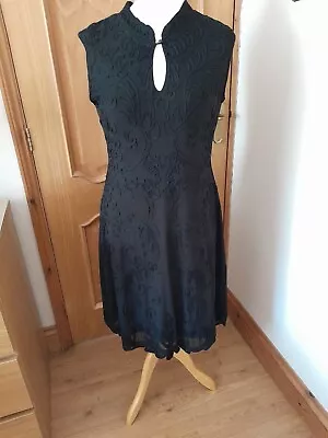 Roman Black Dress Size 14 • £15