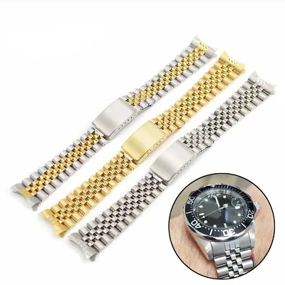 19mm 20 22mm Solid Screw Links Watch Band VINTAGE Jubilee Bracelet For Datejust • $20.84