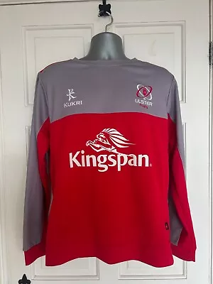 Kukri Ulster Rugby Player Issue Training Sweatshirt-Medium-Mint • £27