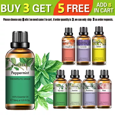 $3.99 • Buy PHATOIL Essential Oils - 100% Pure Aromatherapy Grade- 30ml Natural Diffuser Oil