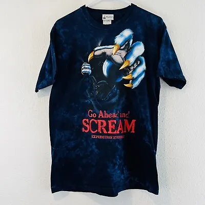 Disney Parks M Expedition Everest Yeti T-Shirt Blue Tie Dye Go Ahead & Scream • $14.99