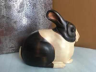 Vintage LEO KOPPY Hand Carved Folk Art Wooden Dutch Rabbit Bunny Sculpture Decoy • $309.99