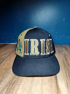 Vintage 90s STARTER Notre Dame Fighting Irish Snapback Hat Cap Great Condition  • $59.99