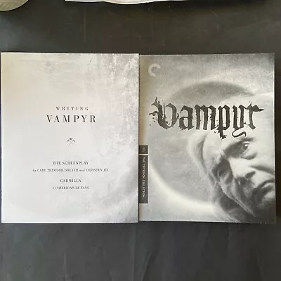 Vampyr (Blu Ray & Book) Criterion Collection - MISSING OUTER CASE • $12.99