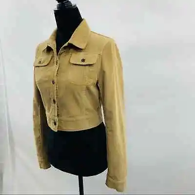 Miu Miu By Prada Tan Crop Corduroy Jacket • $189