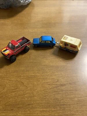 $12.99 • Buy Majorette Lot Red 4x4 Toyota Pickup And Simca 1100 With St Tropez