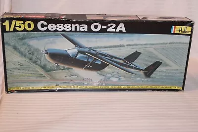 1/50 Scale  Heller Cessna 0-2A Airplane Model Kit #408 BN Open Box • $76.23