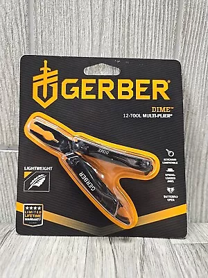 GERBER DIME 12 Tool Multi-Plier. Stainless Steel. Keychain Compatible. Black.  • $23.99