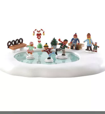 Lemax Gingerbread Skating Pond -Animated Holiday Village/Train/Carnival  Accent • $39.75