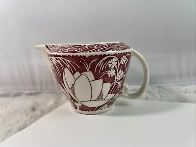 Vernon Kilns Hawaiian Flowers Aloha Don Blanding Creamer Red White • $19.99