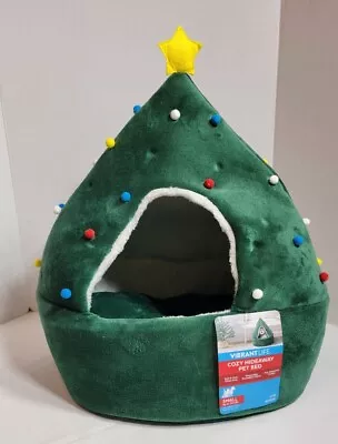 Vibrant Life Hideaway Pet Bed Christmas Tree ADORABLE SOFT FESTIVE Cat Dog Small • $29.99