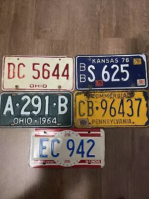 Vintage License Plate Lot • $18