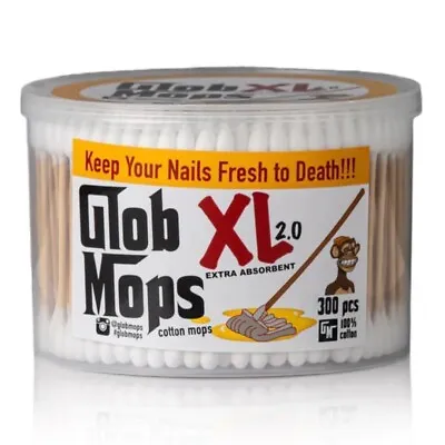 4 X Glob Mops Q Tips. Cotton Tips. Bamboo Stem. Bleach & Glue Free. 300 Swabs.UK • £30