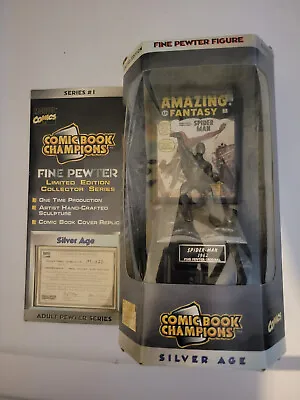 Marvel Comics Limited Edition Fine Pewter Spiderman Figurine 1996 (1962) • $15