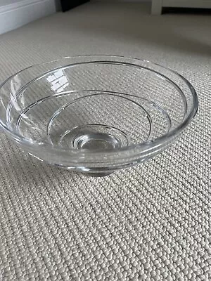 Stuart Crystal Jasper Conran Aura Round Bowl - Approx 25cm Wide • £20