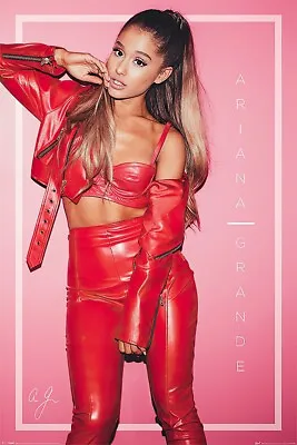 Ariana Grande - Music / Personality Poster / Print (Red Leather) • $12.99