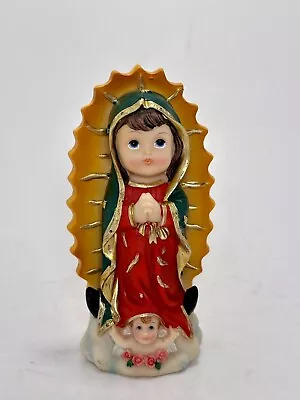 Baby Virgen De Guadalupe 5  Our Lady Of Guadalupe Child Resin Statue Religious • $11.99