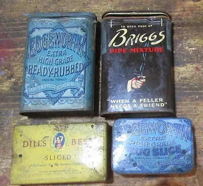 Vintage Small Tins - Lot Of Four  Rectangle  Tins • $35