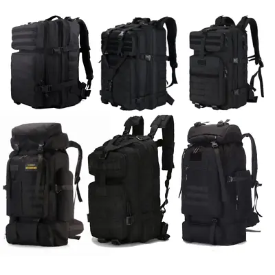 35 45 80 90L Military Tactical Backpack Trekking Rucksack Camping Hiking Outdoor • £15.82
