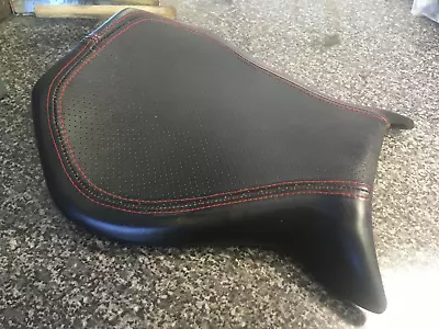 MV Agust F4 750/1000 1999-09 Front Riders Seat Pad Saddle Leather Red Stitching • $189.47