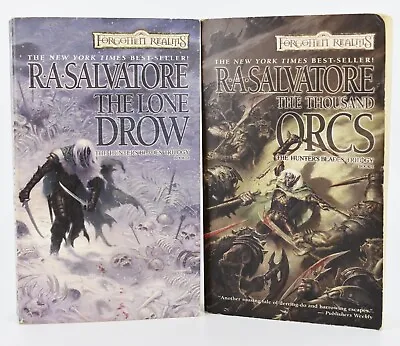 The Hunters Blades Series Books 1&2 Paperback R A Salvatore 2003-04 Wizards • $13.99