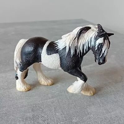 Schleich Clydesdale Horse Figure Tinker Mare Black & White 2003 5  Long • £9.99