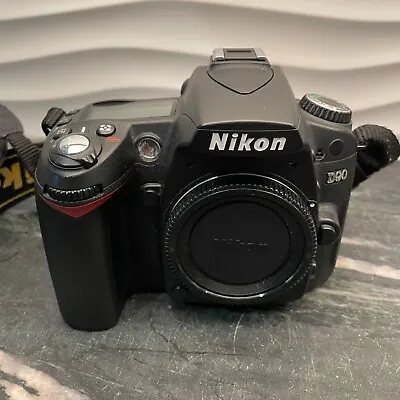 Nikon D D90 12.3MP Digital SLR Camera - Black (Body Only) • $144.99