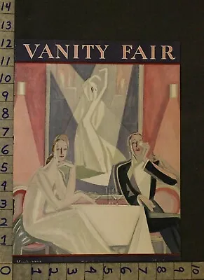 1924 Benito Deco Theatre Dance Stage Monocle Wealth Drink Vintage Art Cover Vq39 • $100