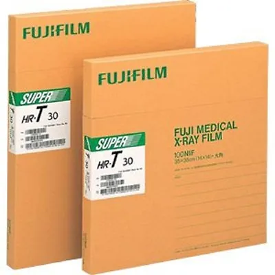 HRU 1417 FUJI GREEN X-RAY FILM 14 X 17 Box Of 100 Sheets Green Speed.. • $117.99