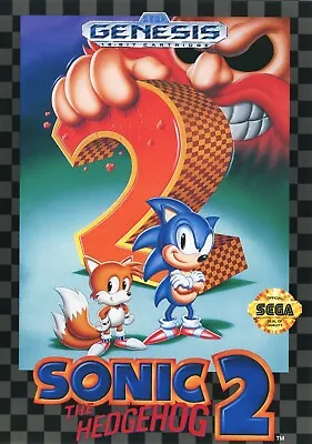 Sonic The Hedgehog 2 Game Cover Poster Wall Art Decor Reprint 12X17 Sega Genesis • $14.99
