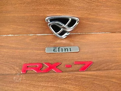 MAZDA RX-7 RX7 FD3S Efini RED REAR EMBLEM LOGO BADGE SET GENUINE • $165.43