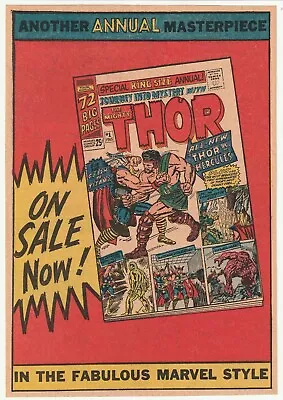 Original 1965 Comic Book Promo Ad Thor Annual #1 First Appearance Of Hercules • $9.99