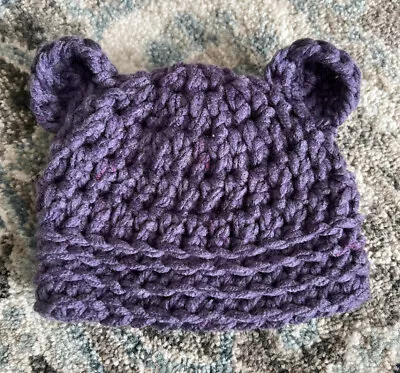 Handmade Baby Bear Hat Size 0-3 Months • $12.50